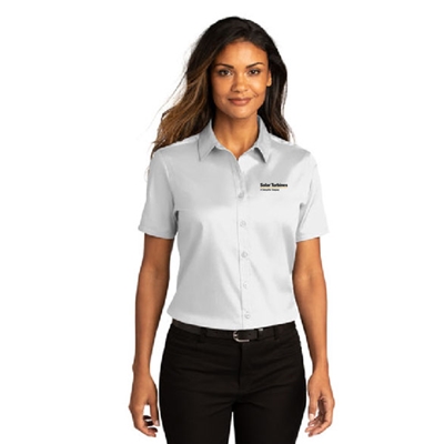STC100<br>Port Authority® Ladies Short Sleeve SuperPro React™ Twill Shirt